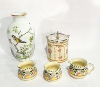 Three pieces of Honiton pottery, Devonware pottery,