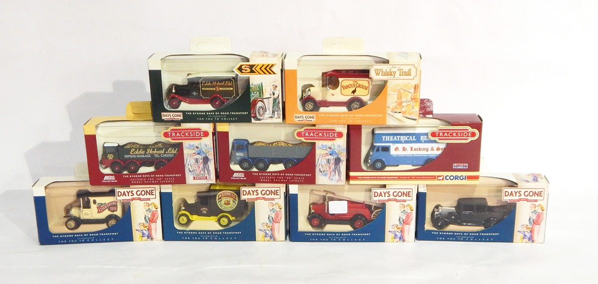 Various Lledo Days Gone models to include lorries, buses, vans, Radio Times van, fire engine,