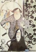 After Sue McCartney Snape Limited edition colour print "A Hopeless Case", hairdresser,