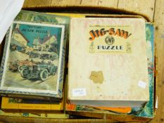 A quantity of jigsaw puzzles to include Victory, GWR, etc.