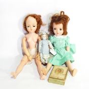 Two mid 20th century vinyl dolls,