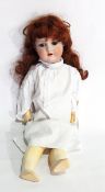 Armand Marseille 390 bisque headed doll, sleep-eyes, open mouth, composition ball-jointed body,