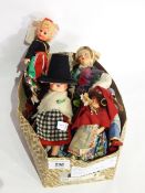 A quantity of costume dolls (1 box)