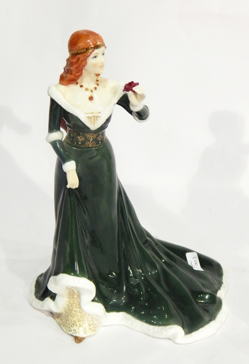 Royal Worcester limited edition porcelain figure of "The Rose of Camelot", 235/7500, - Image 4 of 4