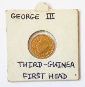 George III third-guinea (1st head),