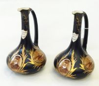 A pair of commemorative pottery jugs made for JAS Watsons Co Ltd of Dundee,