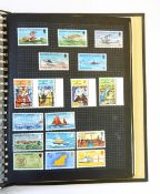 Two albums of stamps including Jersey,