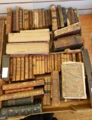 A large quantity of antiquarian books, mainly leather bound, many needing restoration,