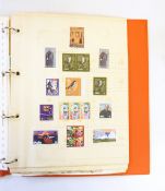 A large collection of stamps