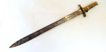 Brunswick made Enfield pattern 1848 sword bayonet (much pitting to blade)