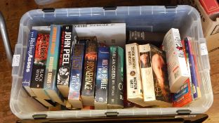 A large quantity of paperback and hardback books (2 boxes)