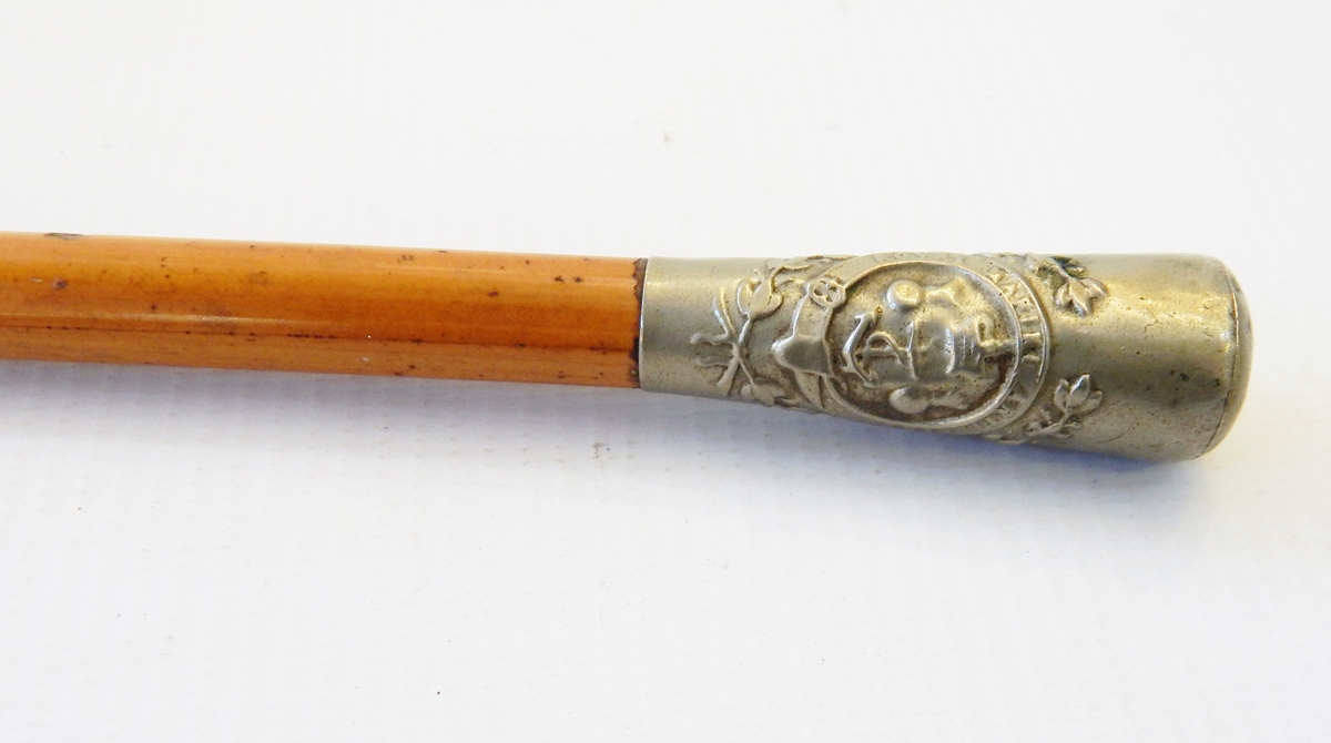A regimental swagger stick for the Royal Marine Artillery,