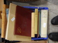 A small quantity of books including C W Scott-Giles, 'Shakespeare's Heraldry' 1950,