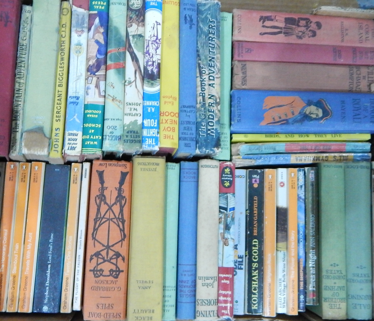 A quantity of books including children's annuals and novels, F1 Images hardback, etc.