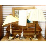 Three various table lamps (3)