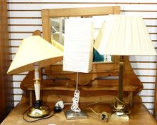 Three various table lamps (3)