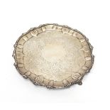 A George III silver salver, by Wakeland & Taylor,