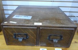 A two-drawer box,