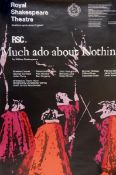 Royal Shakespeare Theatre poster 1968/69 "Much Ado About Nothing",