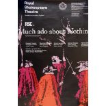 Royal Shakespeare Theatre poster 1968/69 "Much Ado About Nothing",