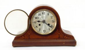 A 1930's eight-day striking/chiming mantel clock and another