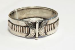 Victorian silver bangle,