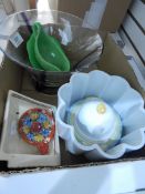 Sundry ceramics to include Susie Cooper dish, glass fruit bowl,