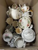 A quantity of china including Royal Albert coffee pot, etc.