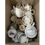 A quantity of china including Royal Albert coffee pot, etc.