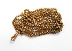 Gold-coloured guard chain, 26.