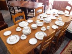 A Wedgwood 'Waverley' pattern dinner service comprising a tureen,