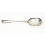 A George III silver 'Hanoverian' pattern tablespoon by Caleb Hill, London 1729,