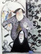 After Sue McCartney Snape Limited edition colour print "A Hopeless Case", hairdresser,