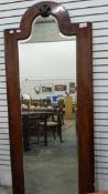 Victorian mahogany mirror door