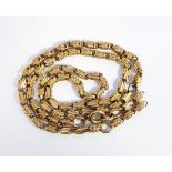 Gold-coloured metal chain, approx.