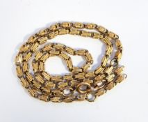 Gold-coloured metal chain, approx.