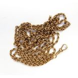 9ct gold guard chain,