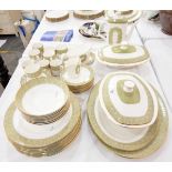 A Royal Doulton 'Sonnet' pattern table service comprising coffee set, dinner plates, tureens,