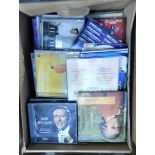 A quantity of LP records, CDs, bound publications of the Great Composers and their music, etc.