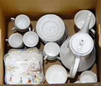 Noritake "Misty" coffee set, oriental bowl,