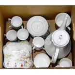 Noritake "Misty" coffee set, oriental bowl,