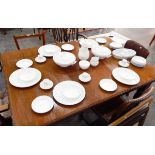 A Royal Worcester "Forget me Not" pattern part table set including tureens, dinner plates,