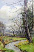 N B McReady Watercolour "The Minnie Burn", signed lower left and titled verso, 31.