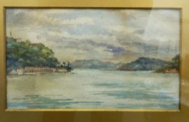 Anon (20th century) Watercolour Trincomalee Harbour, Ceylon, 17.