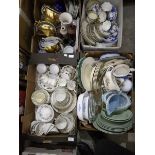 A quantity of ceramics to include teasets, dinnerware, etc.