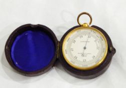 A Negretti & Zambra gilt compensated barometer, no.