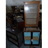 Oak display cabinet and others (4)