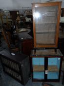 Oak display cabinet and others (4)