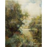 Samuel Towers (1862-1943) Pair watercolours "On the Avon near Harvington", signed lower left,