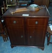A television cabinet,